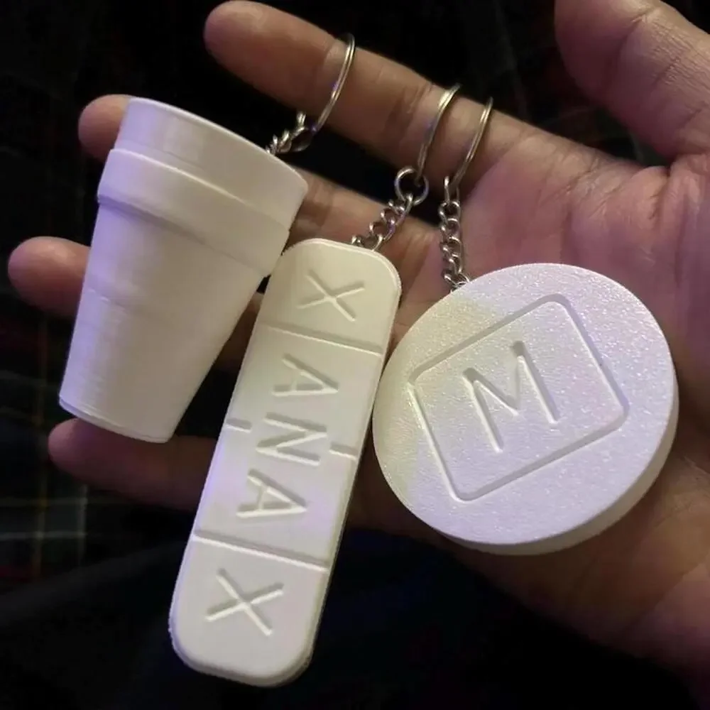 party pack trifecta Xanax codeine double cup per 30 pil keychainl three pack